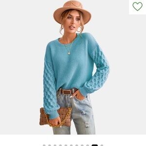 Cupshe Sweater Long Sleeve Honeycomb Knit Pullover Size Small NWT